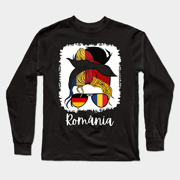 Half German Half Romanian Girl Germany Romania Long Sleeve T-Shirt by qwertydesigns